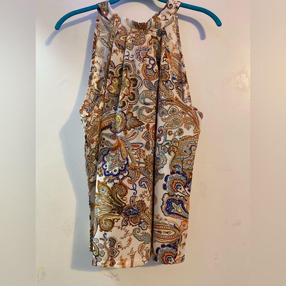 SHEIN Multicolor Paisley Halter top